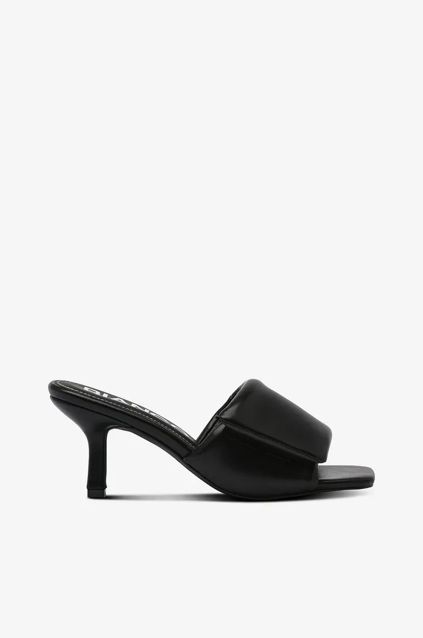 Bianco Sandaletter biaLulu Velcro Slide Faux Leather - Svart