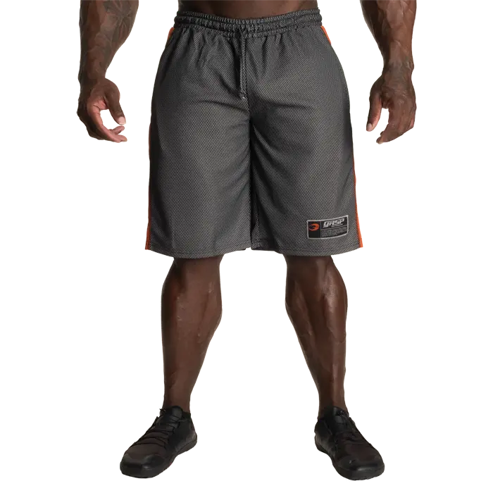 GASP No1 Mesh Shorts Svart Oransje
