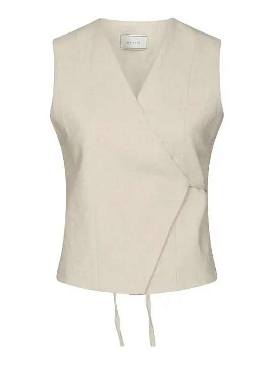 Neo Noir Neo Noir - Samara Ramie Waistcoat - Natural