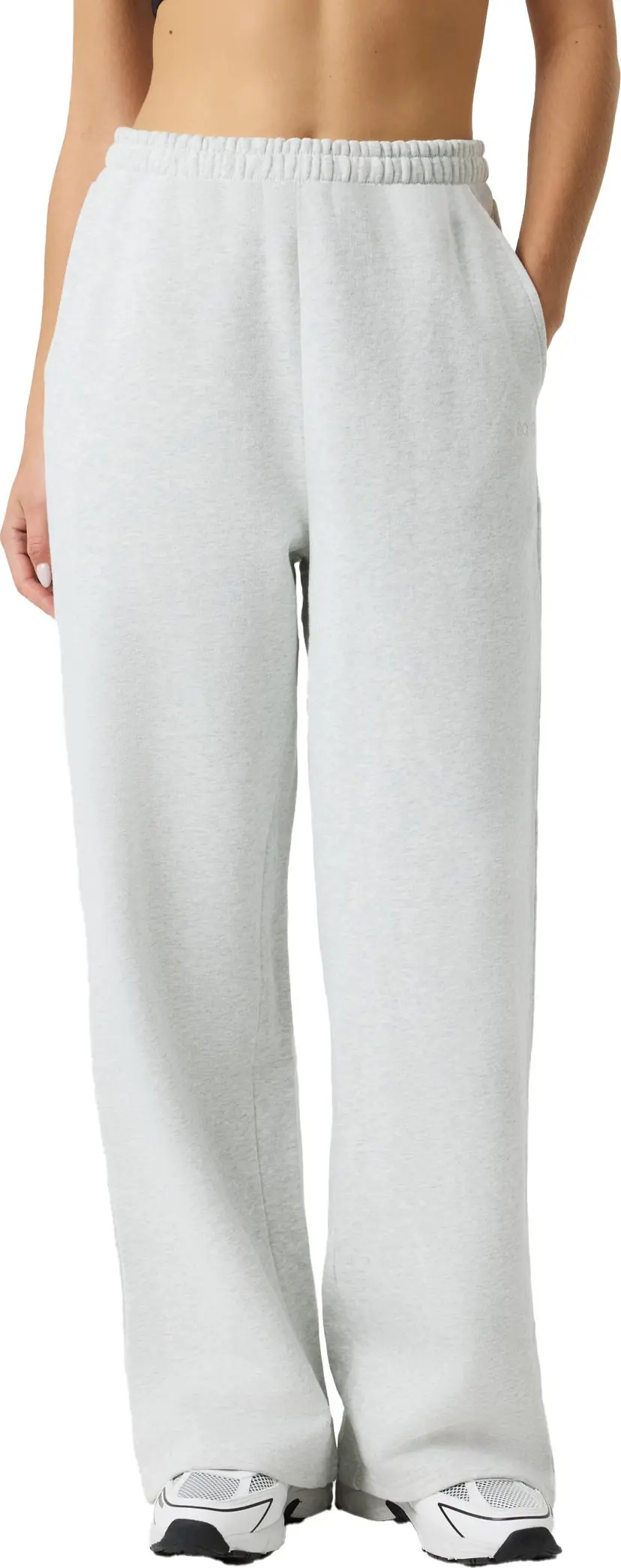 Björn Borg Björn Borg Women's Studio Oversized Straight Sweatpants Ultra Light Grey Melange