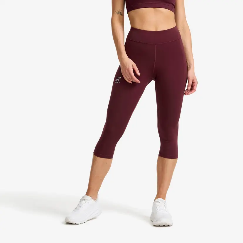 RevolutionRace Flow High-waisted Capri Leggings Dame Winetasting