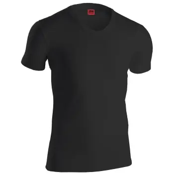 JBS of Denmark JBS Basic 13720 T-shirt V-neck Svart bomull Large Herre