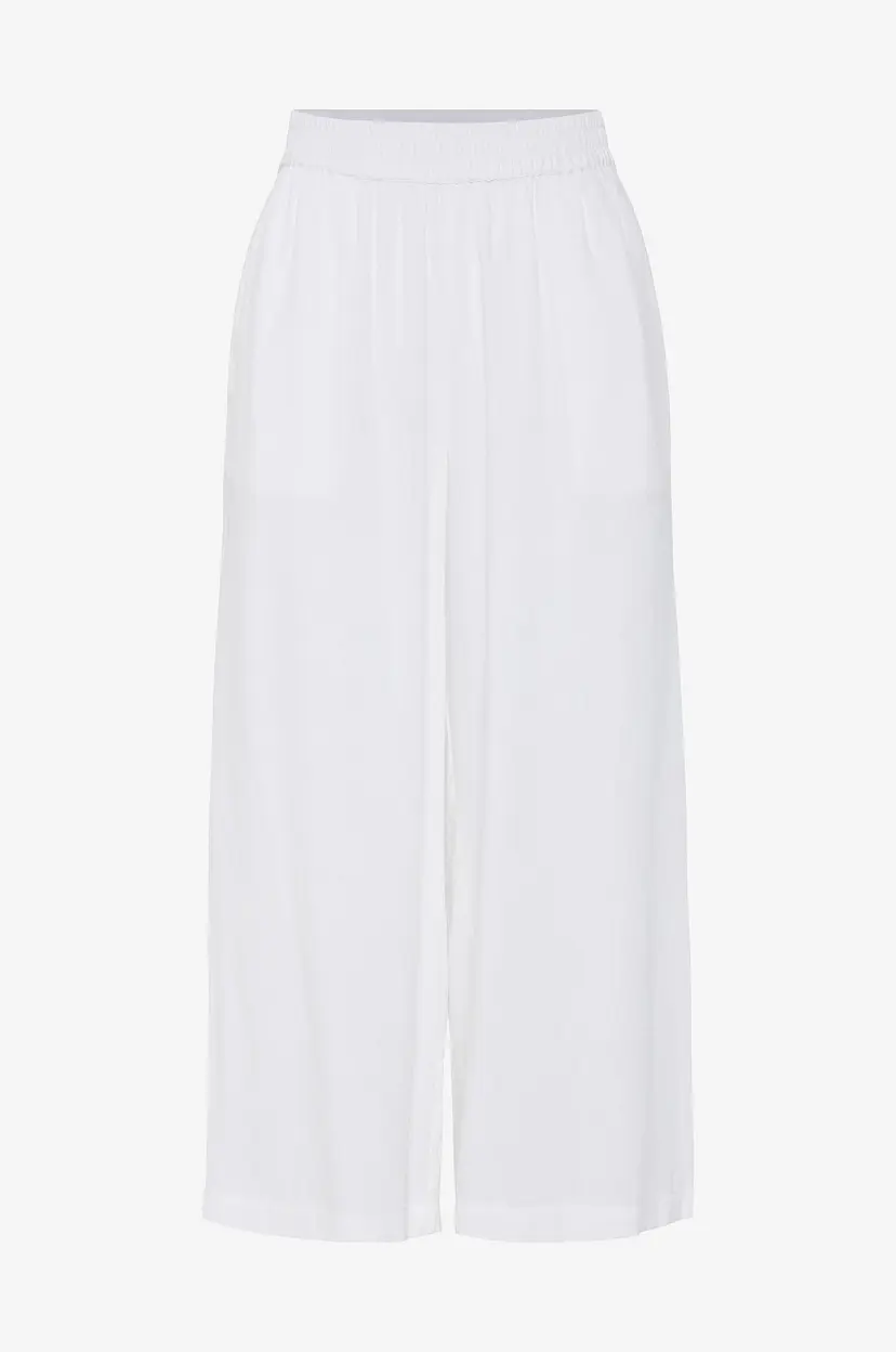 Pieces Culottes pcPia HW Wide Wvn - Hvit