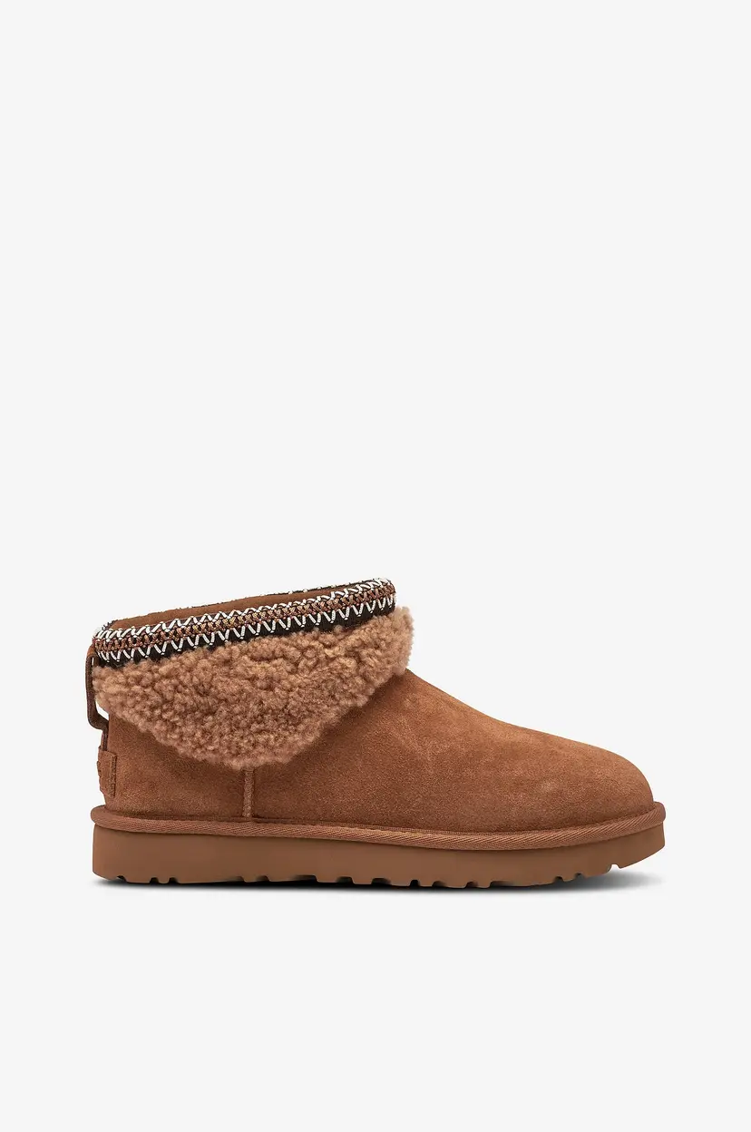 UGG Boots W Classic Ultra Mini Maxi Curly - Beige