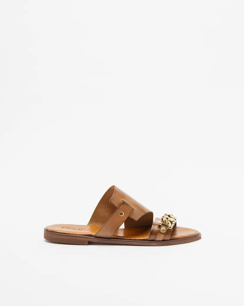 PROF PROF A9 Camel Slide sandals
