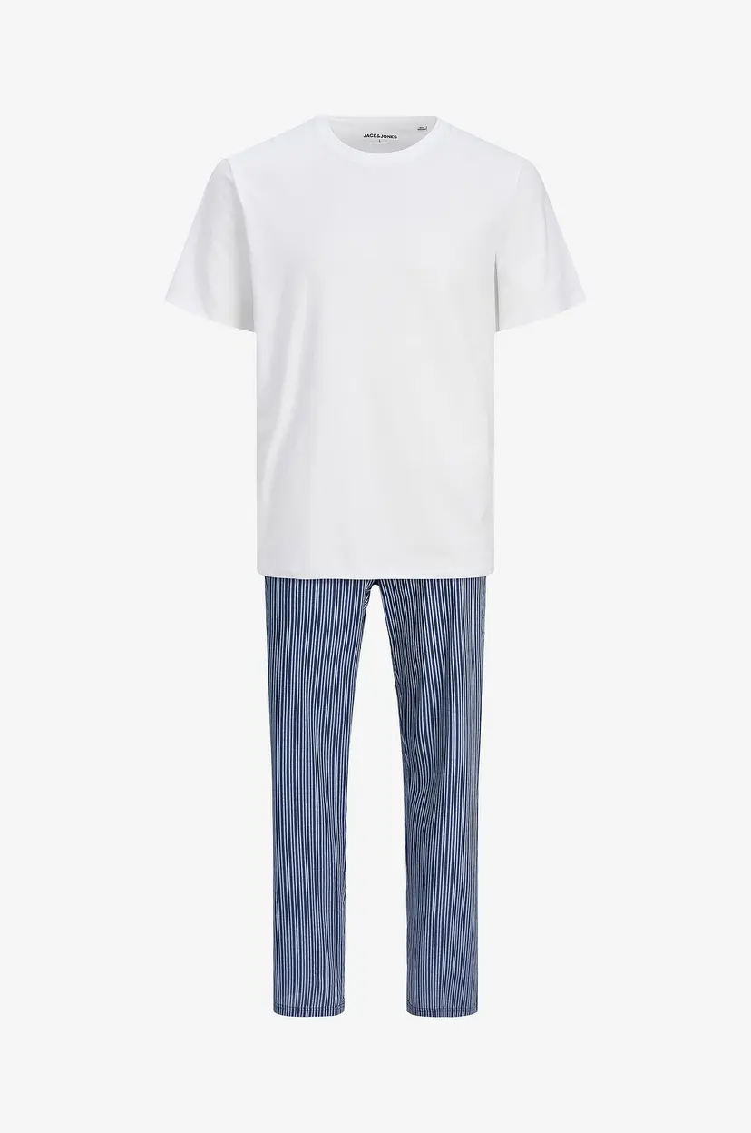 Jack & Jones Junior Sett jacBasic Tee And Woven Pants Giftb Jnr - Hvit