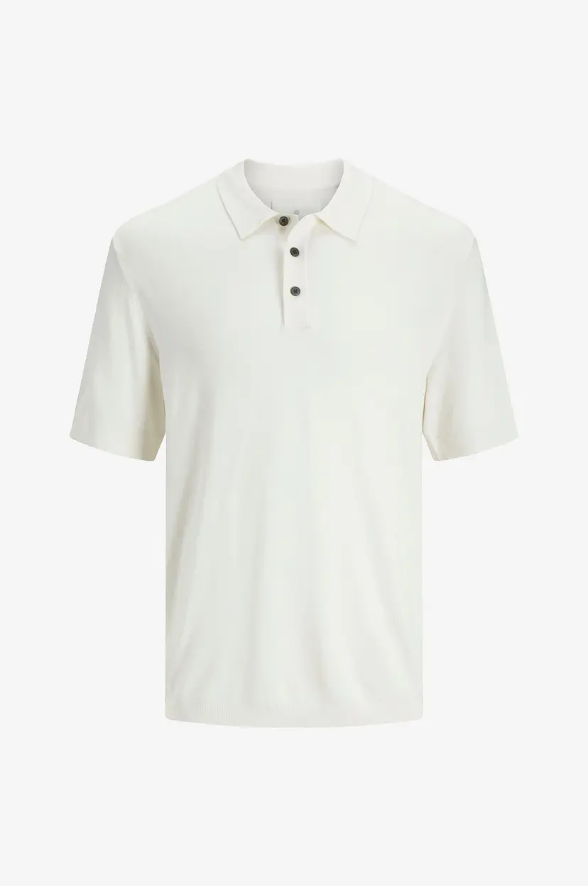 Jack & Jones Genser jprccWilliam Knit Polo SS - Hvit