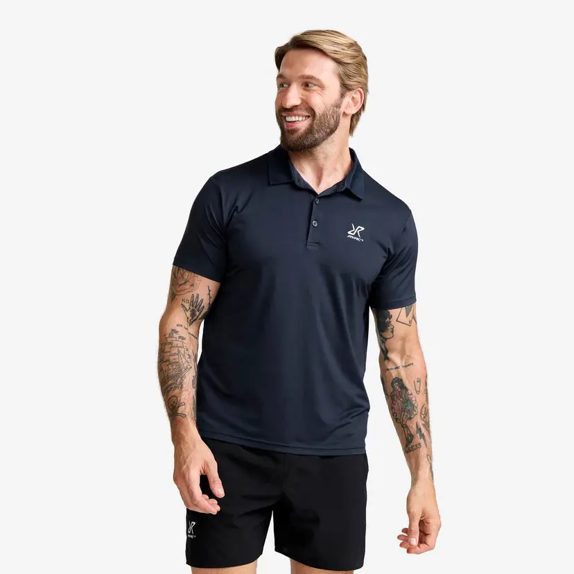 RevolutionRace Stream Polo Shirt Herre Navy