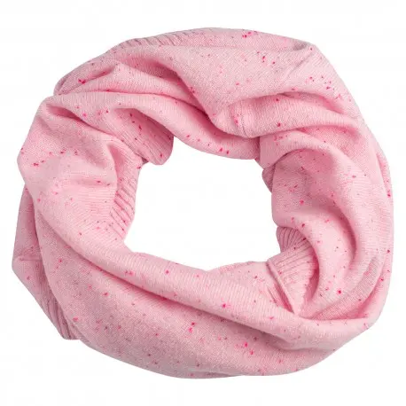 CASHMERE CULTURE Tubeskjerf dame i ren kasjmir – rosa, med spetter