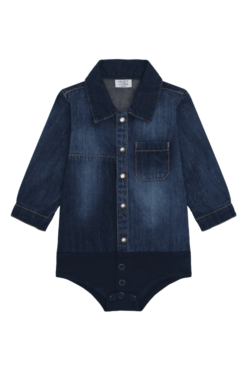 Hust and Claire Hust and Claire Bertil Denim Body  Blue Denim (92 / 2 år)