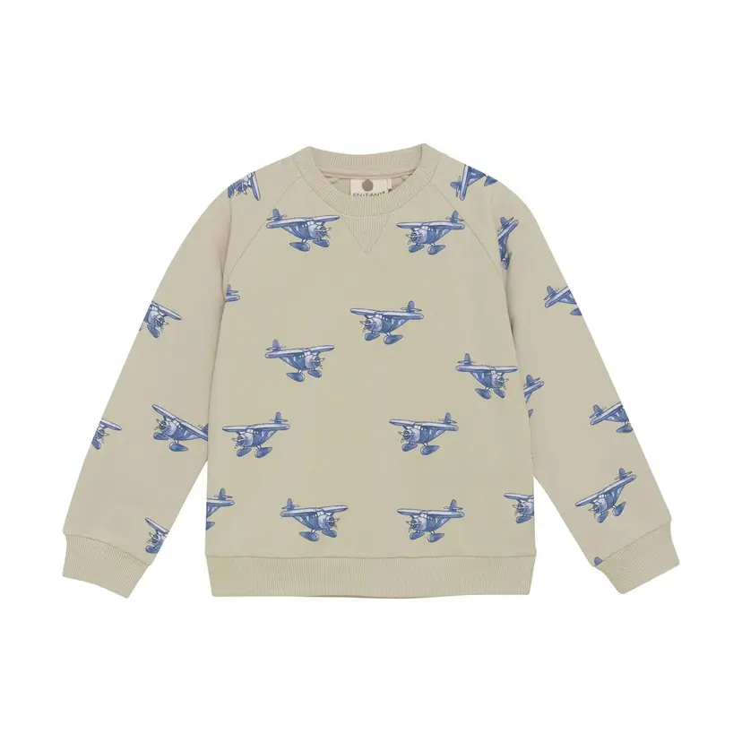 En Fant En Fant Sweatshirt AOP French Oak (140 / 10 år)