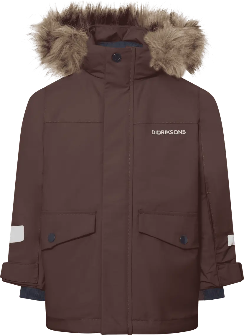Didriksons Didriksons Kids' Bjärven Parka Shadow Brown