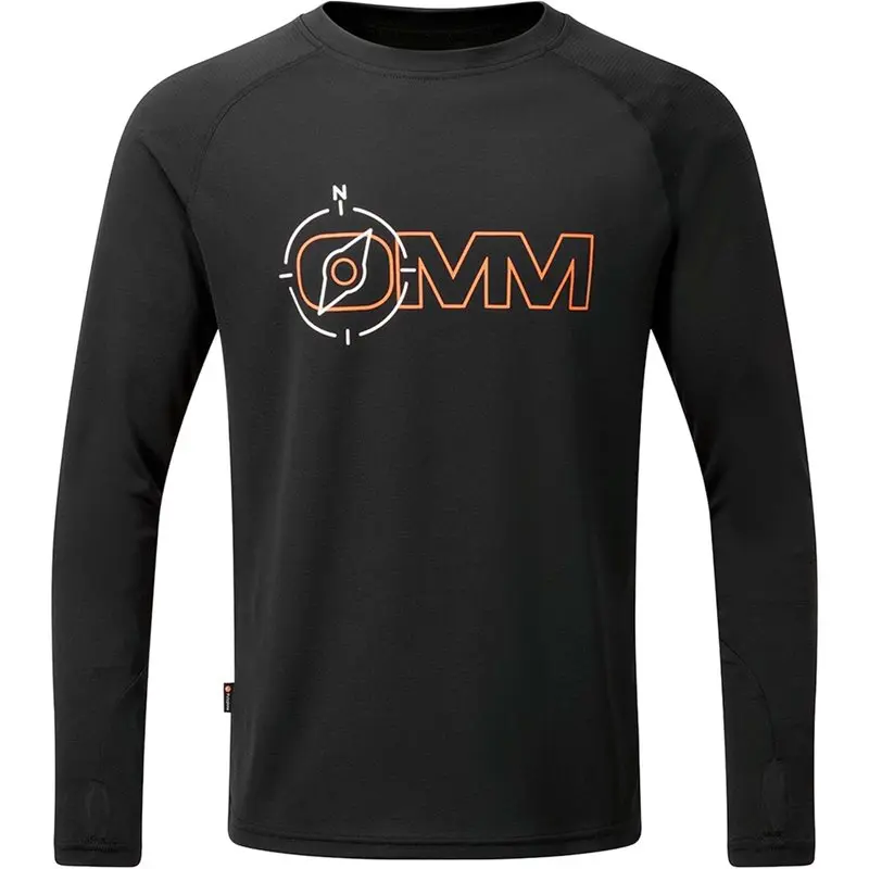 OMM OMM Bearing Tee LS M Black Compass