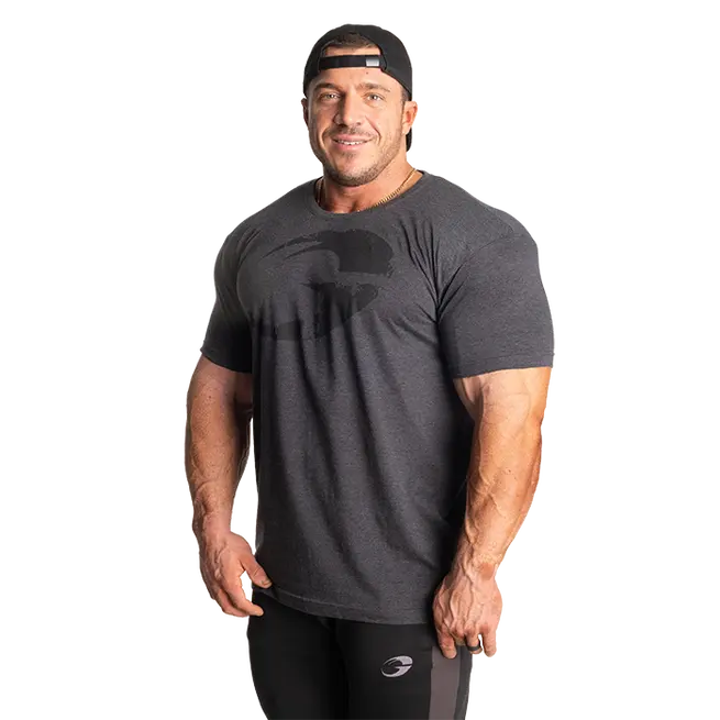 GASP Cadet Tee, Dark Grey Melange