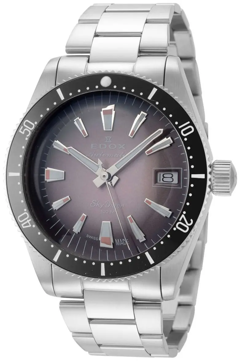 Edox Edox 80131-3NM-NDRO Skydiver Lilla/Stål Ø38 mm