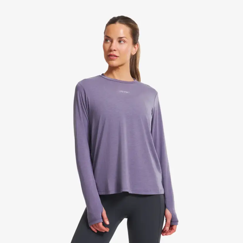 RevolutionRace Progress Active Soft Long-sleeved T-shirt Dame Cadet