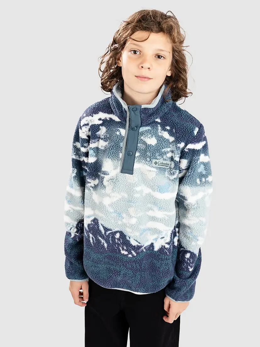 Columbia Columbia Helvetia II Printed Snap Kids Half-Zip Fleecegenser mønster