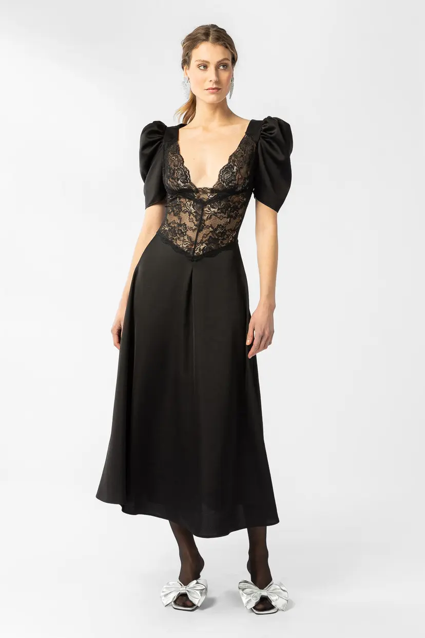 Love Lolina Francis Maxi Dress Black - XS