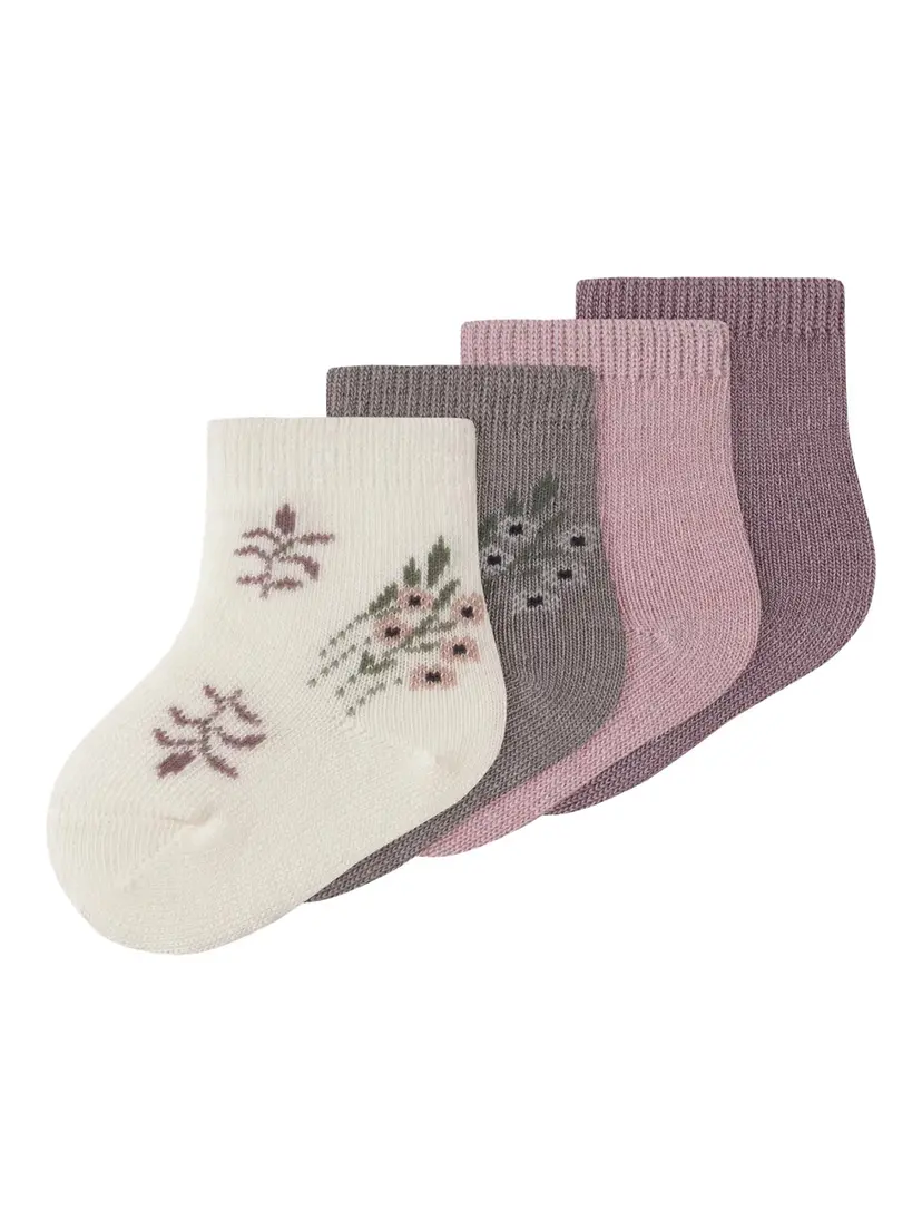 NAME IT Ullsokker 4pk «WAK» Baby Toadstool