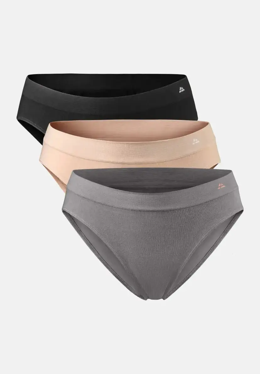 DANISH ENDURANCE BAMBOO TRUSSE fra DANISH ENDURANCE, Sort | Beige | Mørkegrå, M/L, Undertøj til kvinder