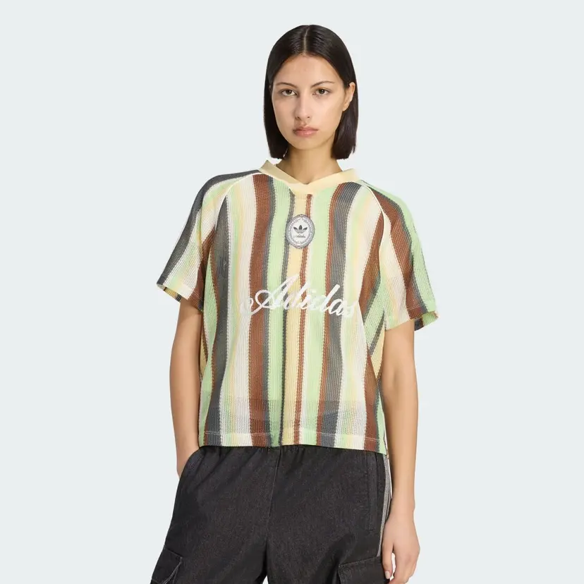 Adidas ADIDAS ORIGINALS SUMMER GLOW KNITTED OVERSIZED TRØYE