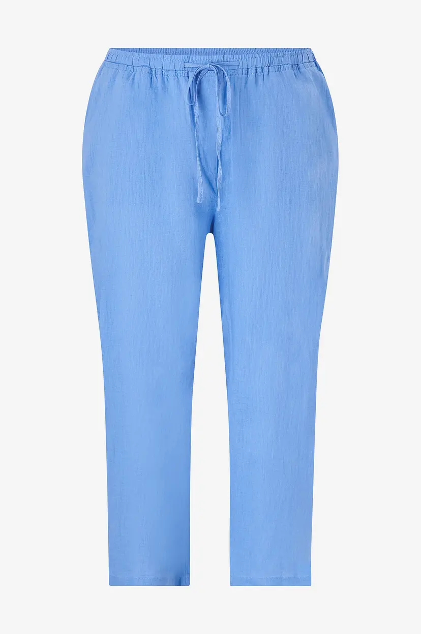 Mango Bukser Linen - Blå