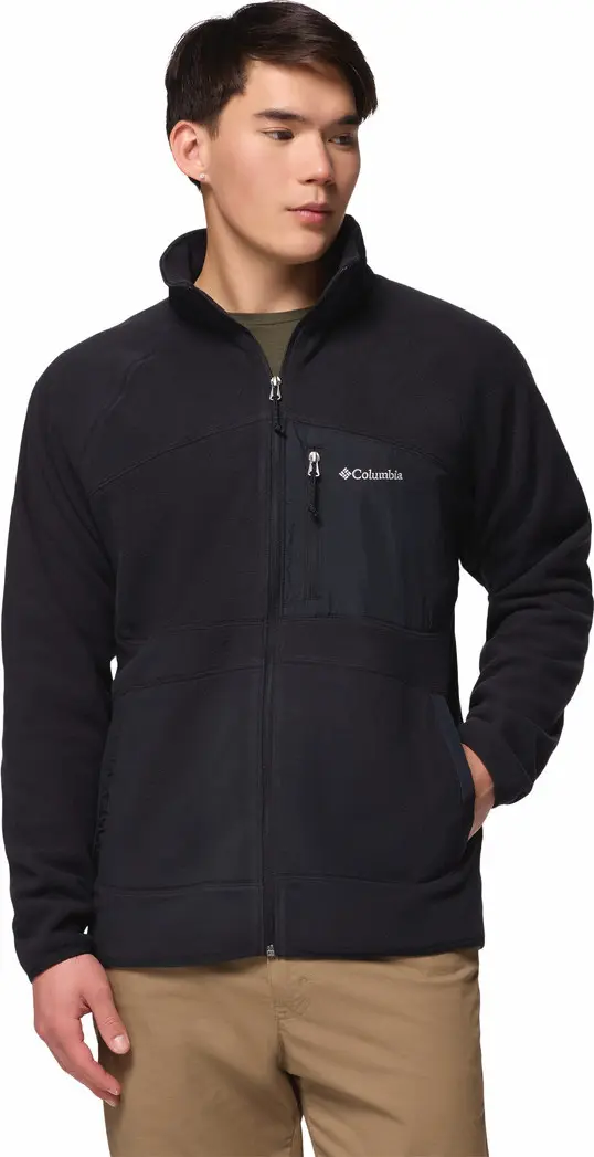 Columbia Columbia Men's Fast Trek Overlay Full Zip Fleece Jacket Black