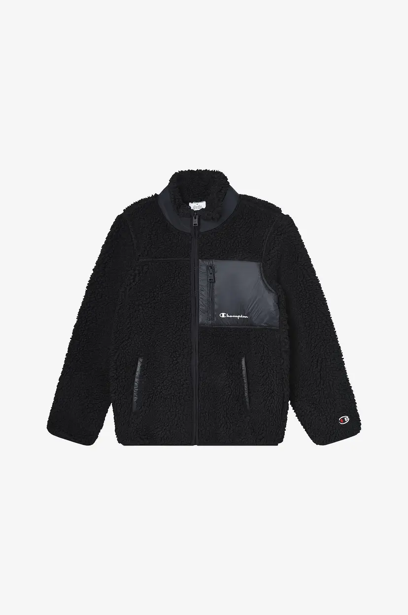 Champion Teddyjakke Full Zip Top - Svart