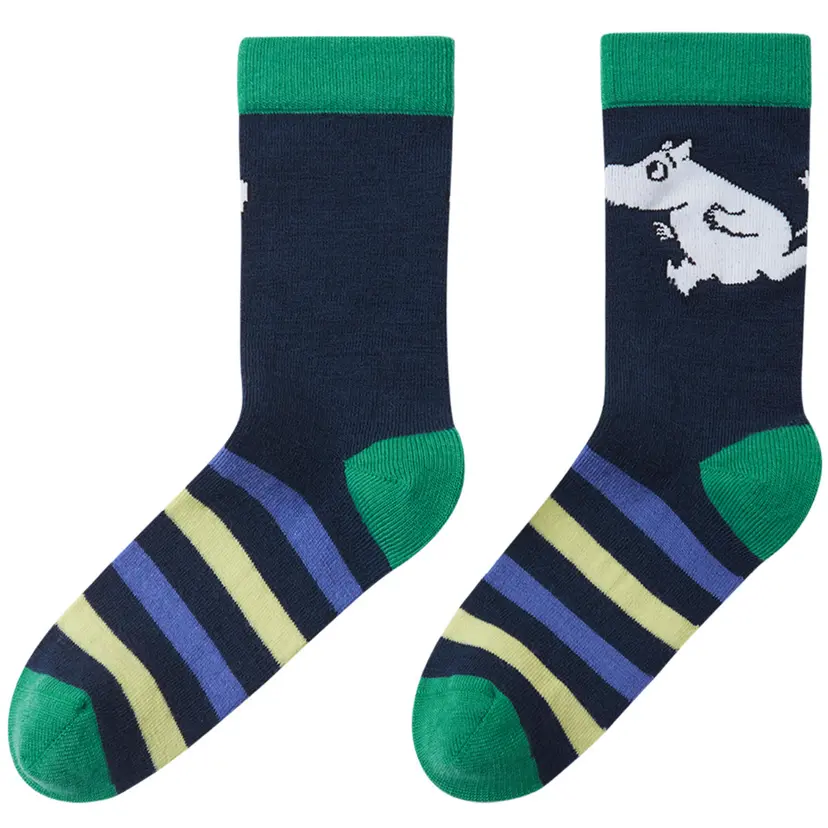 Reima Reima Socks Moomin Randig Kids Navy