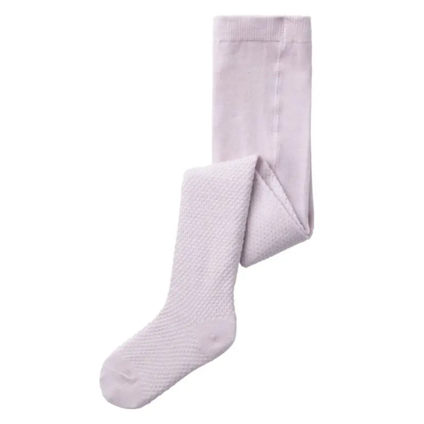 NAME IT Name It - Strømpebukse i Ull Wakma Structure Lilac Ash