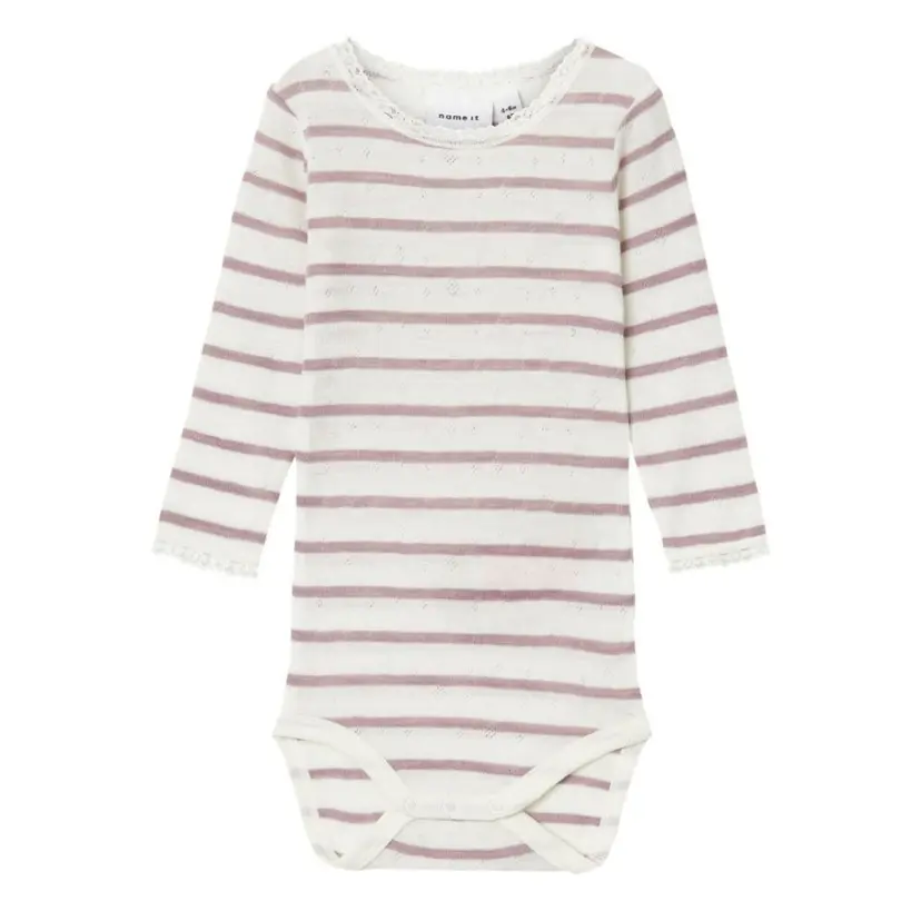NAME IT Name It - Body Ull Baby Wang Striper Purple Dove