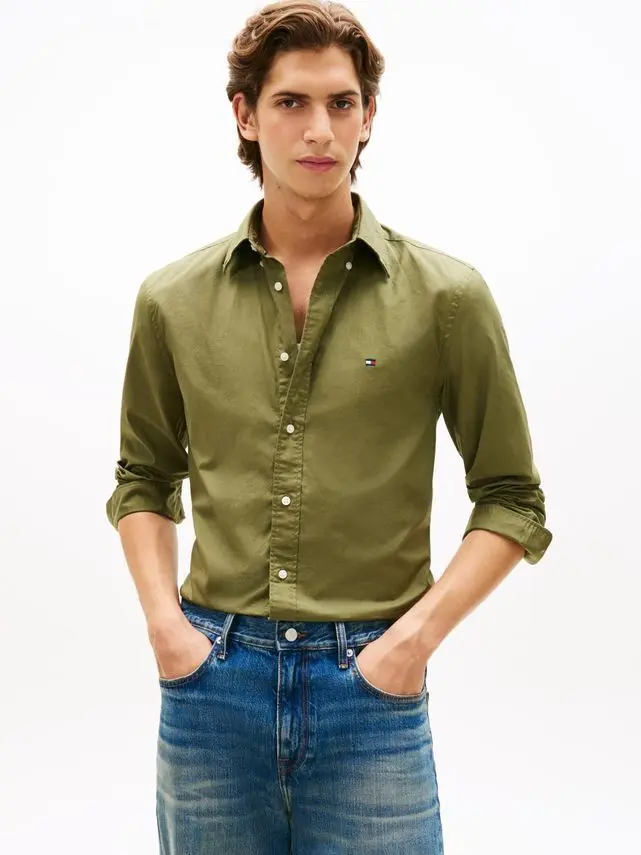 Tommy Hilfiger FLEX POPLIN SOLID RF SHIRT