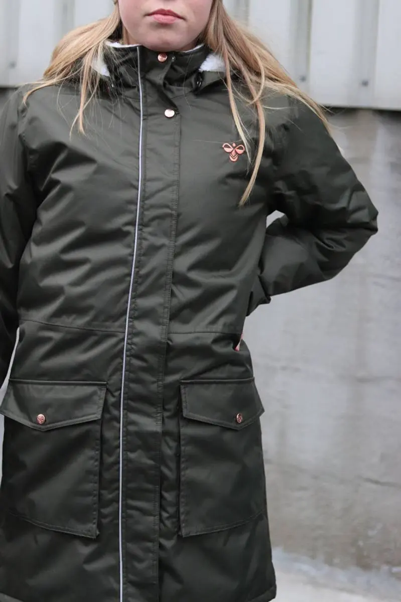 Hummel Mørk Grønn Hummel Lise Coat Vinterjakke (110 / 5 år)