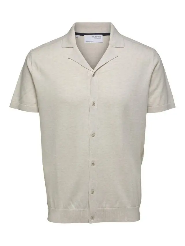SELECTED SLHBERG SS KNIT CUBAN CARDIGAN B
