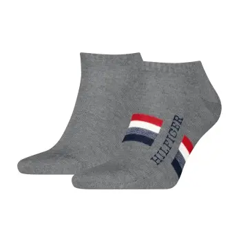 Tommy Hilfiger Tommy Hilfiger Strømper 2P Men Tab Sneaker Socks Grå Str 43/46 Herre