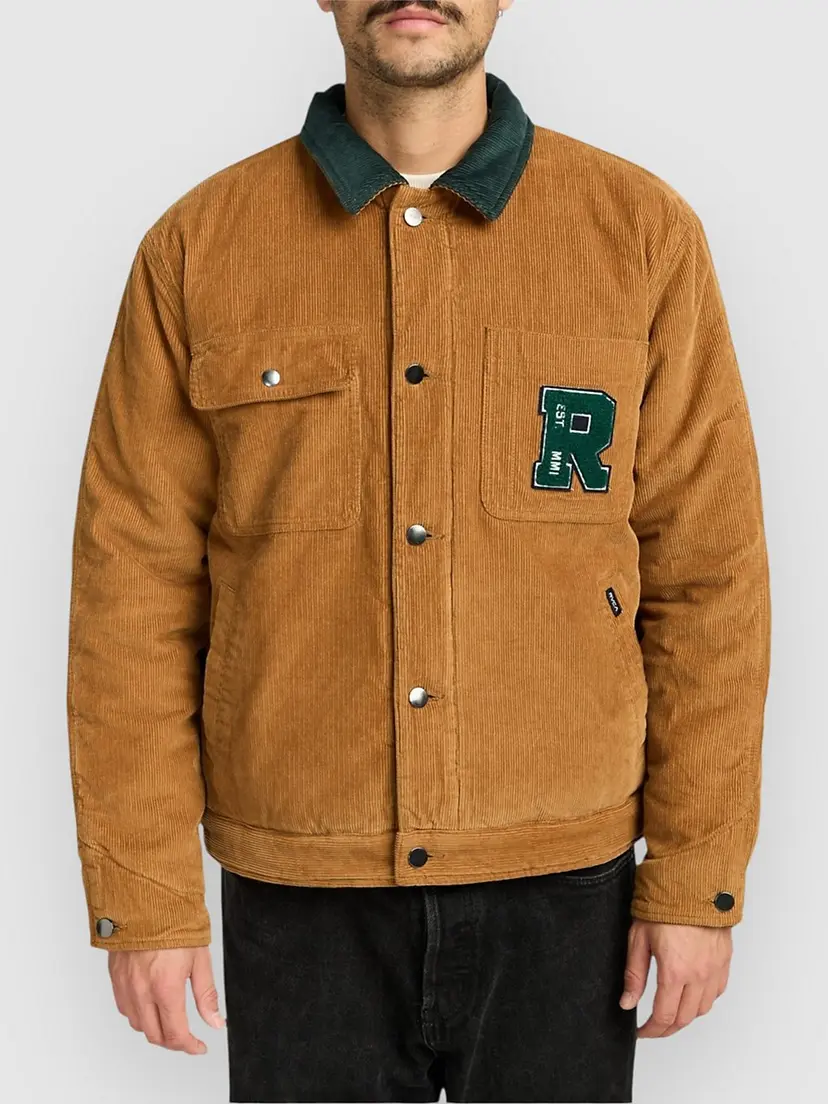 RVCA RVCA Post Dayshift Cord Jakke brun