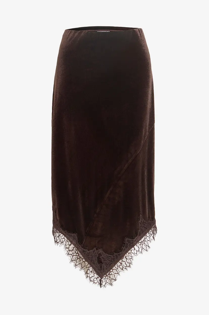 Vila Midiskjørt Vialindra Hw Midi Skirt/Vol - Brun