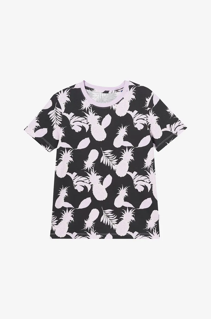 Jack & Jones Junior T-skjorte jorAruba Convo Aop Tee SS Crew - Lilla