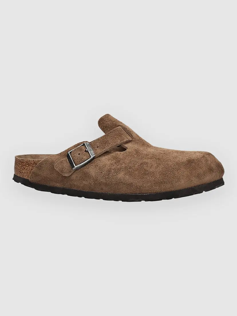 Birkenstock Birkenstock Boston Soft Footbed Suede Leather Sandaler brun