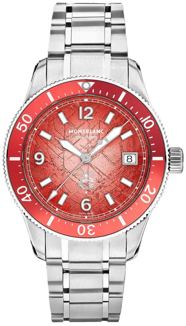 Montblanc Montblanc Herreklokke 135762 Iced Sea Rød/Titan Ø43 mm