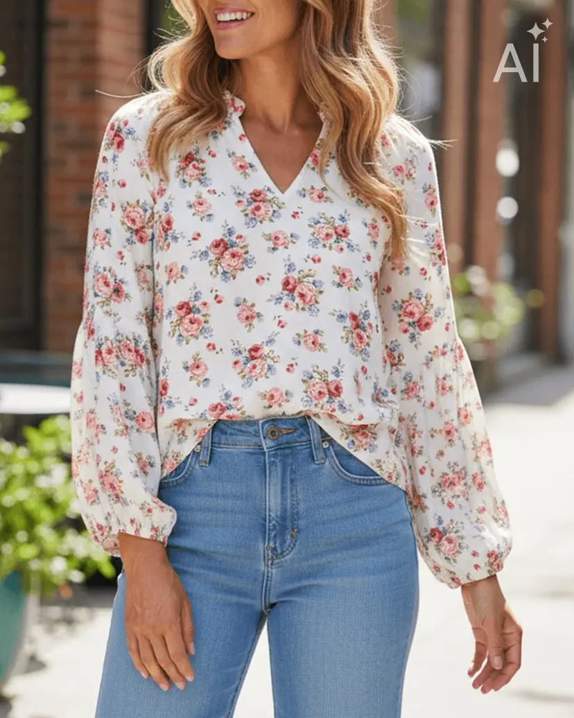 Floyd Bluse Carmen Garden
