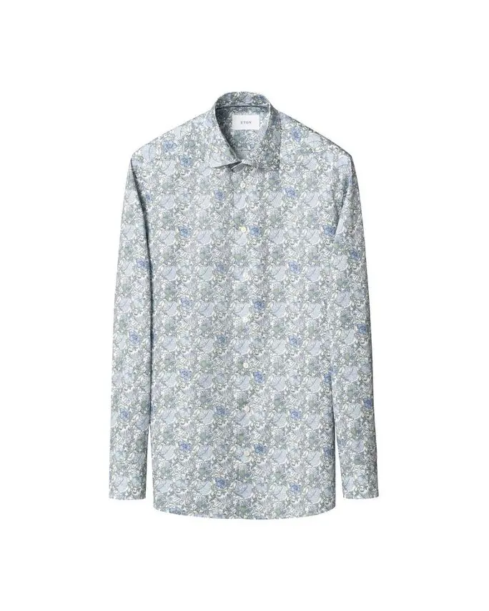 ETON Floral Signature Twill Shirt