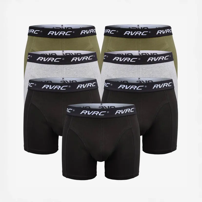 RevolutionRace 7-pack Ultimate Soft Boxer Herre Grey Melange/Grape Leaf