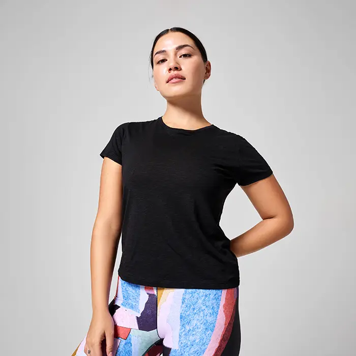 Casall Sportswear Soft Texture Tee, Black