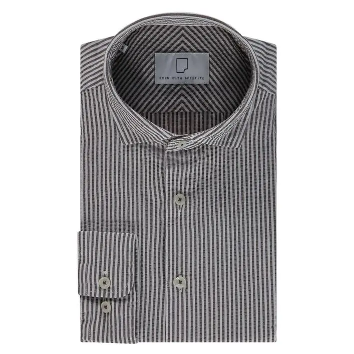 Born With Appetite SAWYER SEERSUCKER SHIRT WS LS