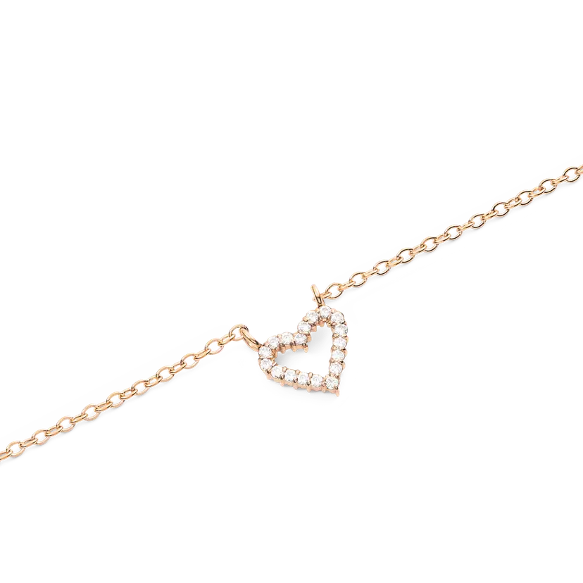 Daniel Wellington Rose Gold Necklace Mirelle Heart | DW