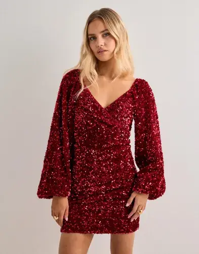 Nelly Nelly - Rød - Sparkle Heartshaped Dress