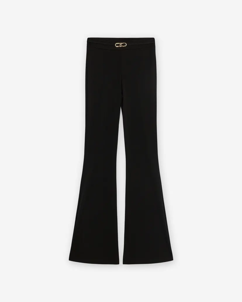 Just Cavalli Just Cavalli Slim Flare Element Black Pants