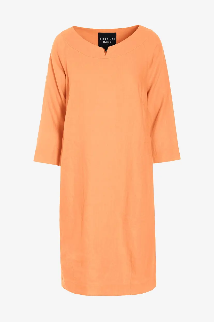 Bitte Kai Rand Kjole i lin Lazy Linen - Orange