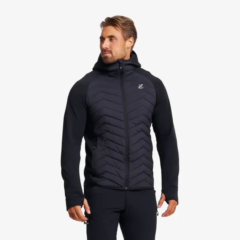 RevolutionRace Evolution Hybrid Fleece Jacket Herre Black